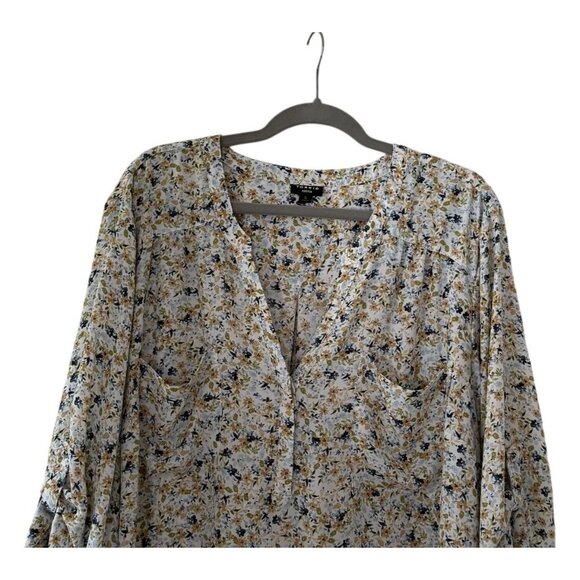 Torrid Harper Floral Blouse Womens Size 5 Lightweight V-Neck Flowy Plus Size EUC - Picture 2 of 8